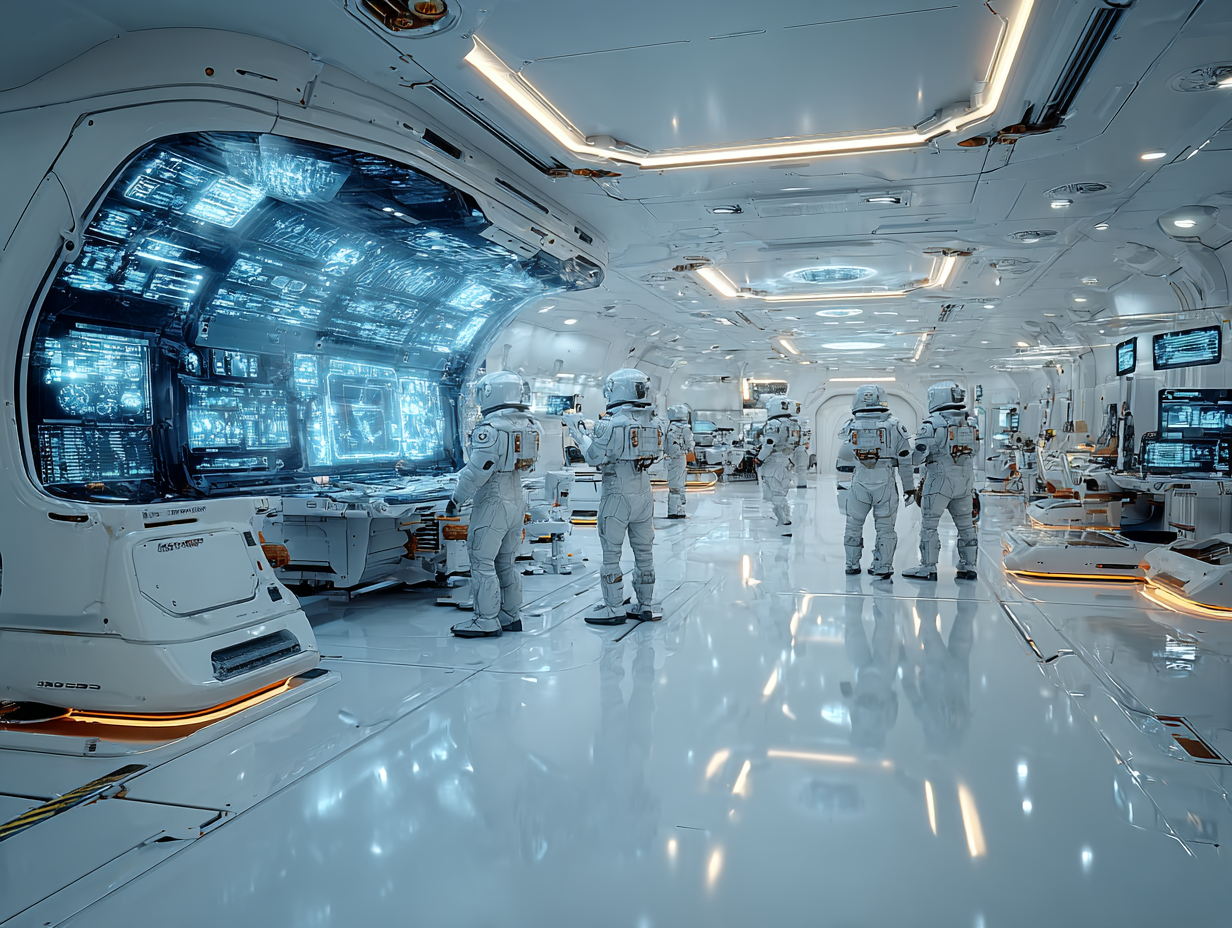 Visual of robots monitoring IT operations screens